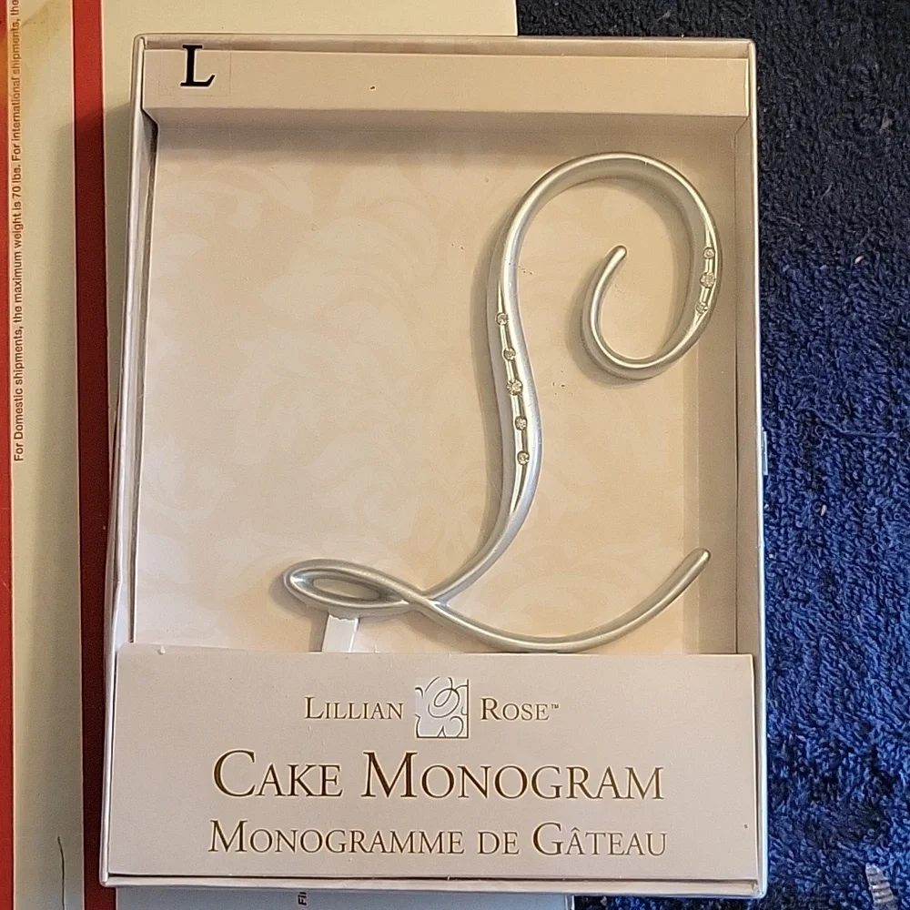 Cake Monogram Letter L